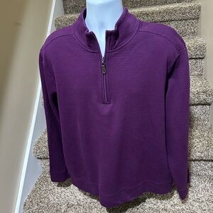 Stunning like new *TOMMY BAHAMA* pima cotton 1/4 zip men’s pullover sweater XL